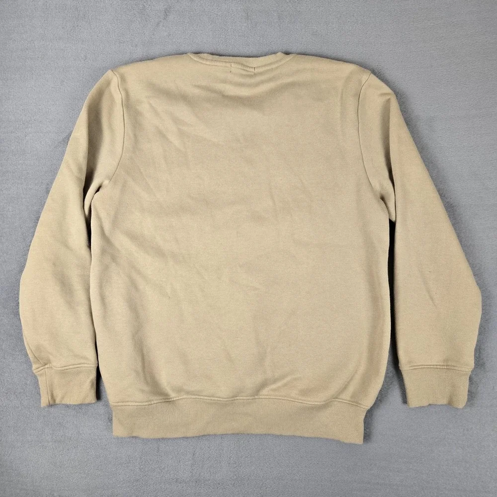 True Religion Sweatshirt Mens Large Travertine Long Sleeve Crew Neck‎ Embossed